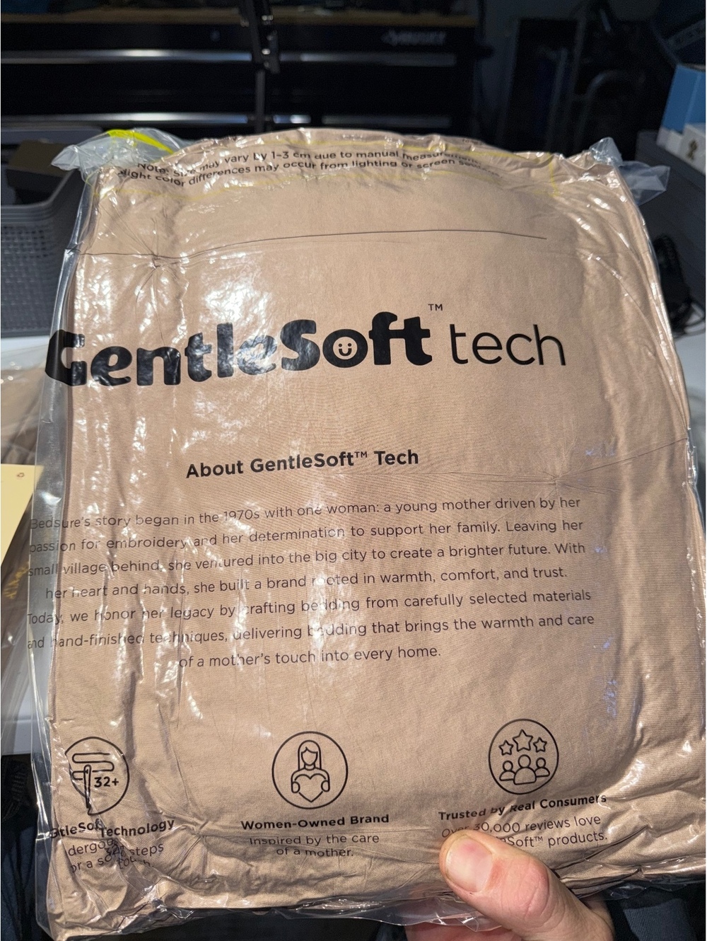 Bedsure GentleSoft Tech Bedding Set Beige